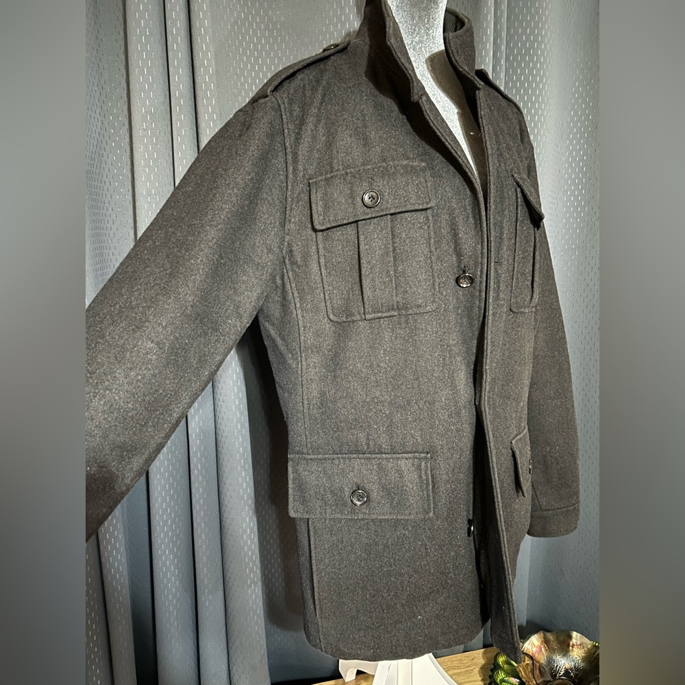 Michael Kors Charcoal Military Jacket